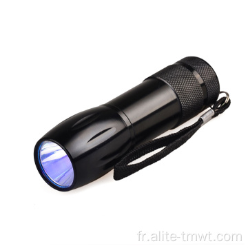 lampe de poche en aluminium Blacklight UV